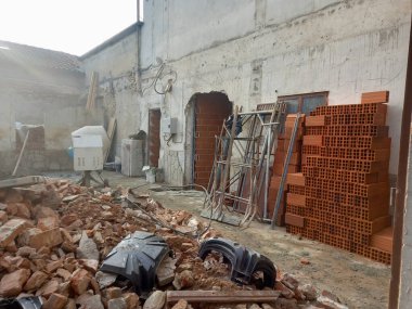 İnşaat işleri için inşaat alanı.