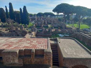 Ostia antika arkeoloji parkı Ostia, İtalya