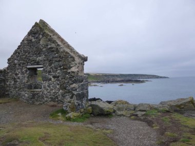 Portsoy, İngiltere 'de deniz manzarası