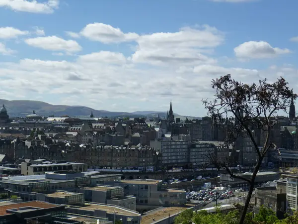 Pohled Město Edinburgh Velká Británie — Stock fotografie