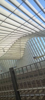 REGGIO EMILIA, İTALYA - Haziran 02, 2022 Santiago Calatrava Tren İstasyonu