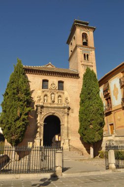 San Gil ve Santa Ana tercümesi St Giles ve St Anna kilisesi Granada, İspanya