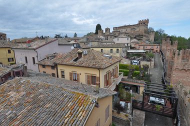 İtalya, Gradara 'daki Castello di Gradara kalesi