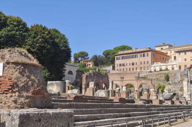 Kalıntıları Roma Forumu aka Foro Romano Roma, İtalya