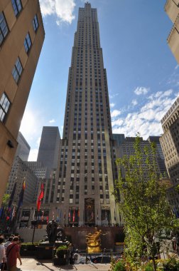 NEW YORK, ABD - 09 Temmuz 2022: The Rockefeller Center