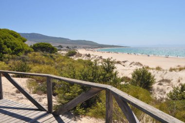 İspanya, Bolonya 'daki plaj manzarası