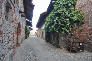 Ricetto fortified medieval village in Candelo, Italy