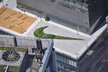 NEW YORK, ABD - 11 Temmuz 2022: Şehrin havadan görüntüsü