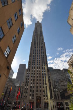 NEW YORK, ABD - 09 Temmuz 2022: The Rockefeller Center
