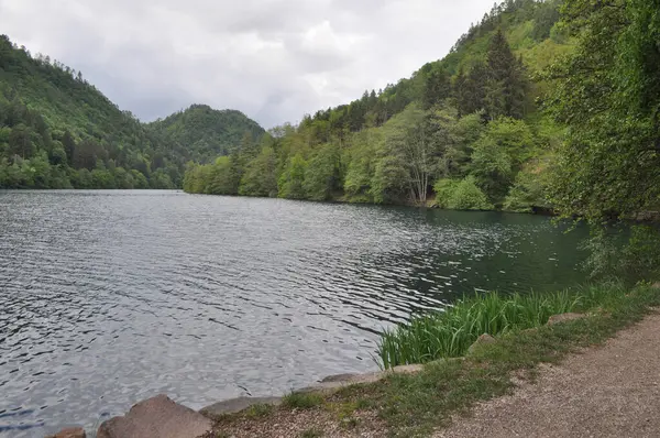 Lago Levico Lago Levico Terme — Foto Stock
