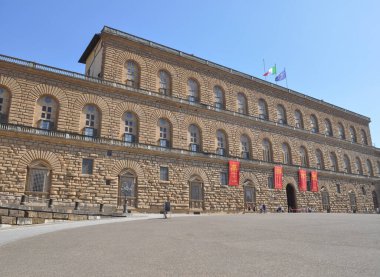 FLORENCE, İTALYA - 02 Haziran 2022 Palazzo Pitti Sarayı