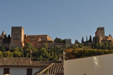 Granada şehrinin manzarası, İspanya