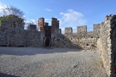 Ricetto fortified medieval village in Candelo, Italy