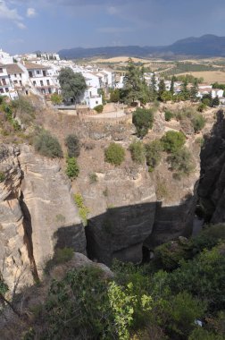 İspanya 'nın Ronda şehrinin manzarası