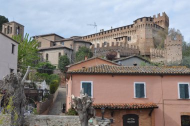 İtalya, Gradara 'daki Castello di Gradara kalesi
