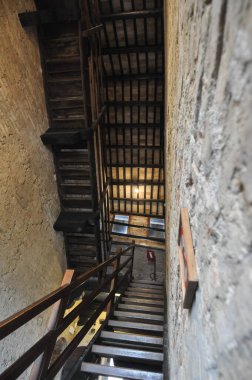 GRADARA, İtalya - 17 Nisan 2023 Castello di Gradara Şatosu