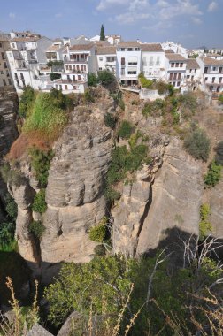 İspanya 'nın Ronda şehrinin manzarası