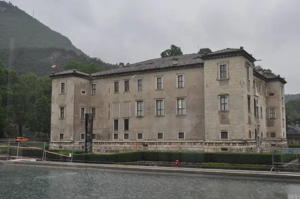 Palazzo Delle Albere Αναγεννησιακό Φρούριο Βίλα Στο Τρέντο Ιταλία Φωτογραφία Αρχείου