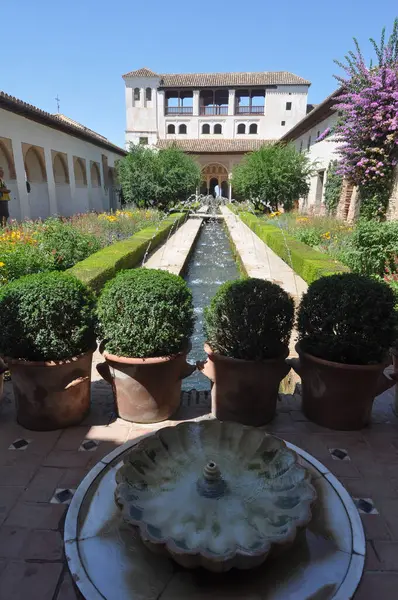 Granada Spain August 2023 Палацові Сади Generalife Ліцензійні Стокові Фото