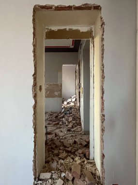 İnşaat işleri için inşaat alanı.