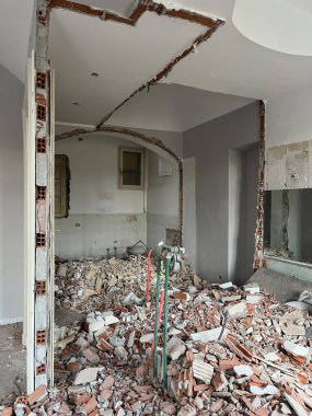 İnşaat işleri için inşaat alanı.