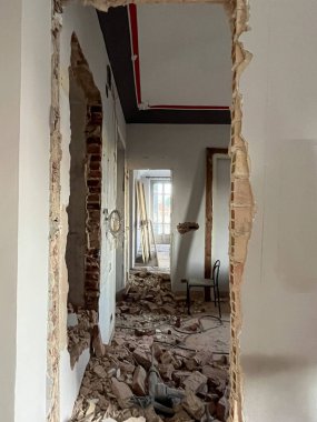 İnşaat işleri için inşaat alanı.