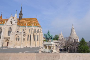 BUDAPEST, HUNGARY - 11 Nisan 2024: Balıkçı Kalesi