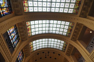 BUDAPEST, HUNGARY - 10 Nisan 2024 Gellert Termal Hamamı