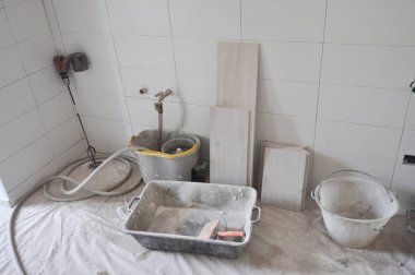 İnşaat işleri için inşaat alanı.