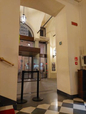 TURIN, İTALYA - 21 Şubat 2025 Teatro Carignano Tiyatrosu