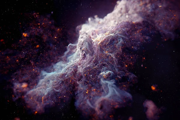 信じられないほど美しい銀河や星雲宇宙の星空背景極端なクローズアップ 3Dレンダリング — ストック写真
