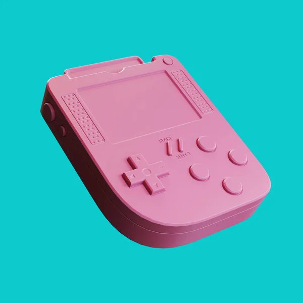 Pink Abstract Arcade Old School Joypad Gamepad Game Console Duotone — Stockfoto