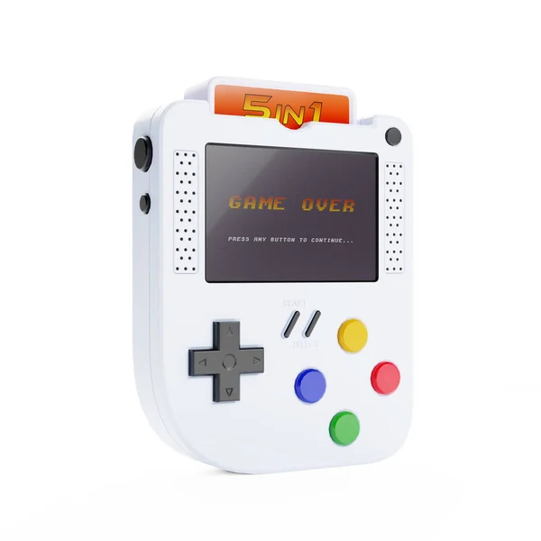 Abstract Arcade Old School Joypad Gamepad Game Console Een Witte — Stockfoto
