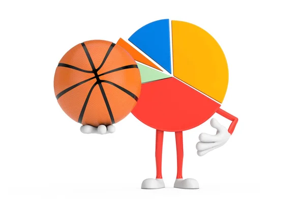 Info Graphics Business Pie Chart Character Person Red Retro Megaphone — 스톡 사진