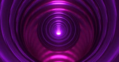 4k Resolution Video: Colorful Iridescent Glowing Sphere Tunnel Animation Seamless Looped Background