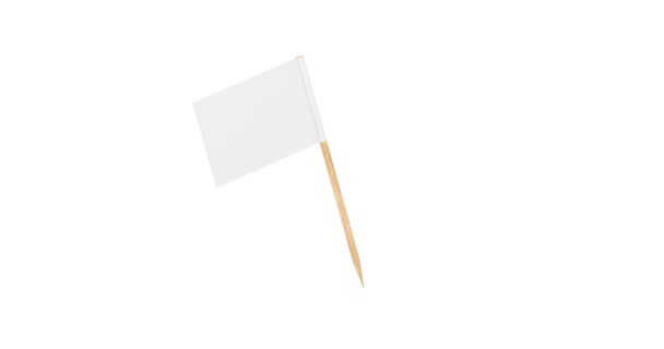 Vídeo Resolução Mini Papel Ponteiro Branco Bandeira Sem Costura Looped — Vídeo de Stock