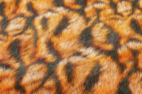 Tigre Cabelo Pele Extrema Closeup Renderização — Fotografia de Stock