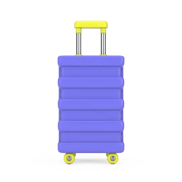Blue Travel Suitcase Web Icon Regístrate Sobre Fondo Blanco Renderizado — Foto de Stock