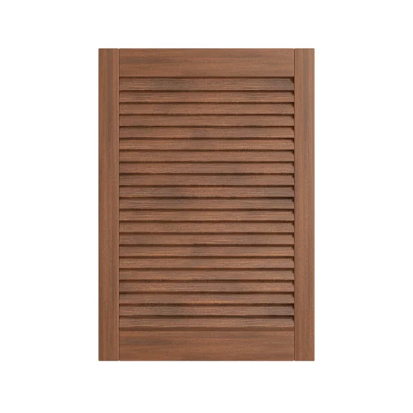 Wooden Air Ventilation Grille Window Белом Фоне Рендеринг — стоковое фото