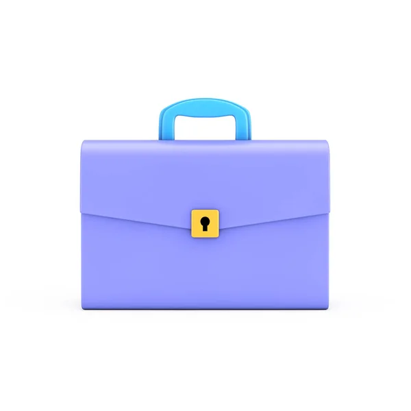 Cartoon Icon Briefcase Schoolbag White Background Rendering — Stock Photo, Image