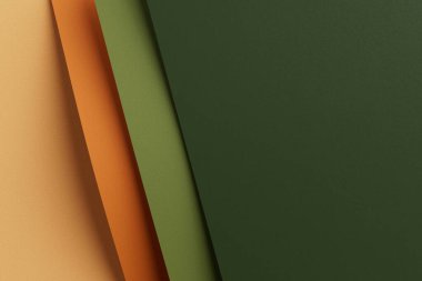 Banner veya Tasarımınız için Renkli Kağıt Yığını veya Kumaş Dokusu Çapraz Soyut Sunum Arkaplanı 3d Hazırlama