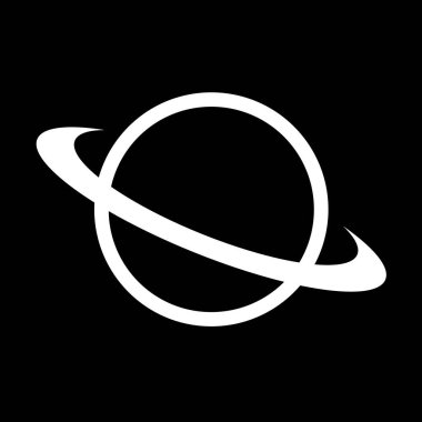 Soyut Geometrik Kozmik Projeksiyon Modeli. Halkalı Gezegen Gobo Işık Şablonu 'nun Silüeti, Işık Gölgesi Efekti aşırı yakın çekim. 3d Hazırlama