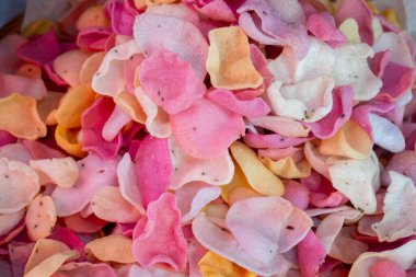 Mısır gevreği, çıtır pirinç keki, karidesli pirinç krakeri Tayland yemeği..