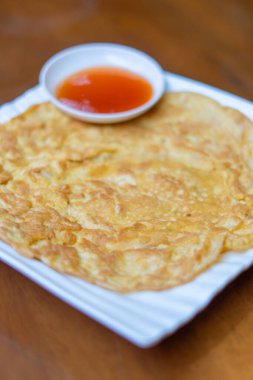 Tayland usulü omlet, domuz kıyması, pirinç, fast food, Tayland