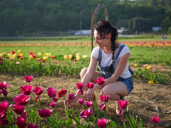 Boldog Női Munkavállalók Nyírás Virágok Üvegházban Jogdíjmentes Stock Fotók