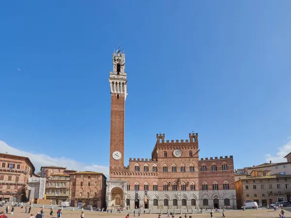 Siena Italien Piazza Del Campo lizenzfreie Stockfotos