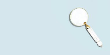 Büyüteç arka planda izole edildi