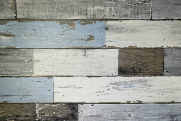 stock image Weathered blue painted wooden wall. Vintage blue wood plank background