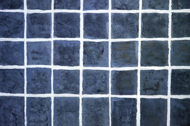 Arkadaki mavi kiremitleri boyadım. pürüzsüz kare ışık