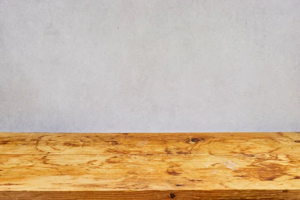 Prázdná Dřevěná Deska Stolu Grunge Pozadí Posměch Pro Zobrazení Nebo Stock Obrázky